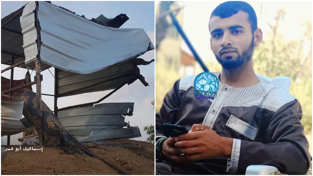 המחבל שחוסל הלילה (תקשורת עזתית, הועלה ע''י קודקוד), עמדת חמאס שהופצצה